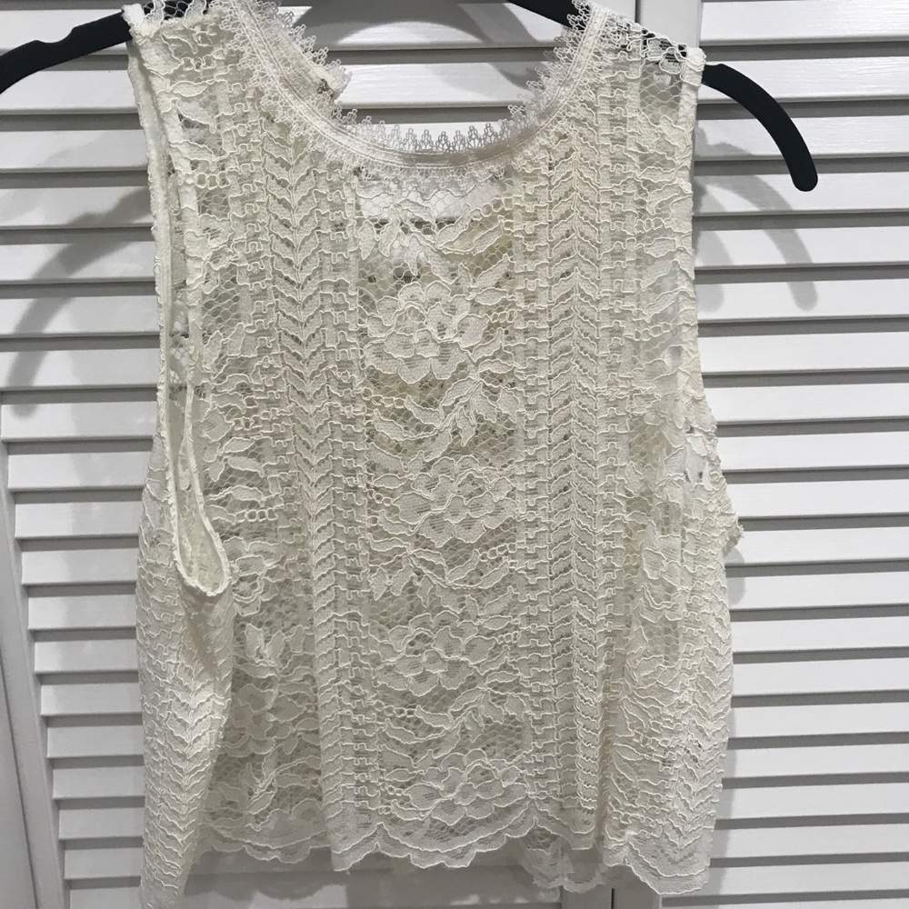 Endless Rose Sheer White Tank